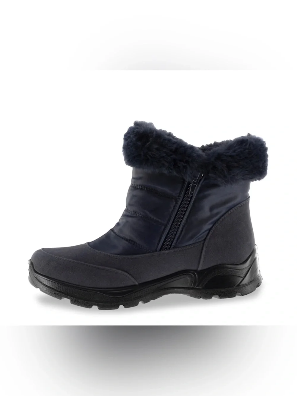 EASY STREET WIDE FROSTY SNOW BOOT NAVY